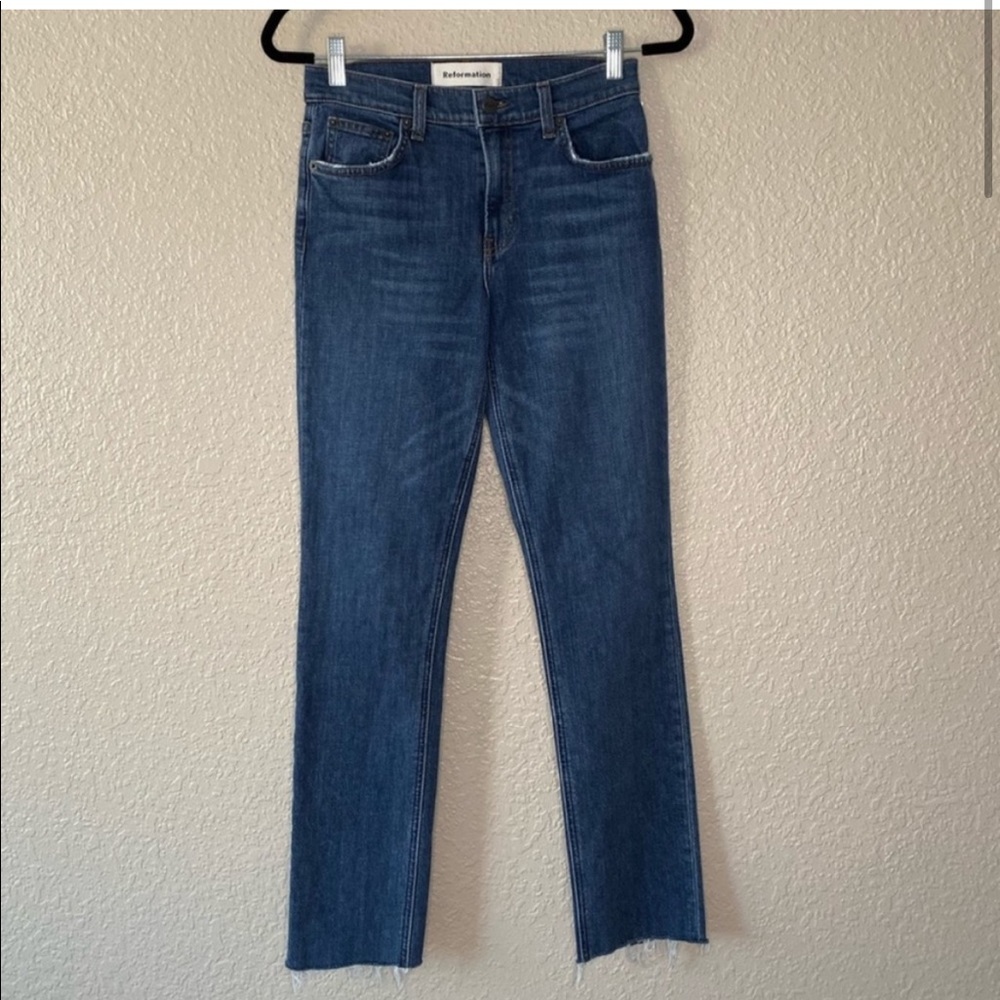 Reformation Mid Rise Jeans 💙 - Picture 2 of 5